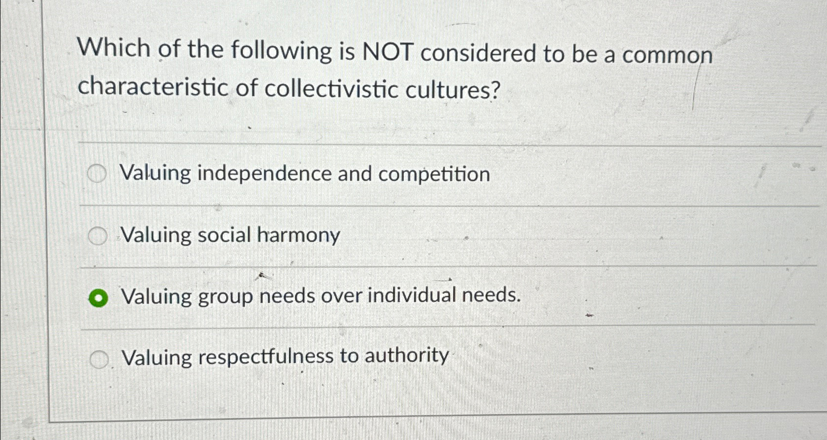 Solved Which of the following is NOT considered to be a | Chegg.com