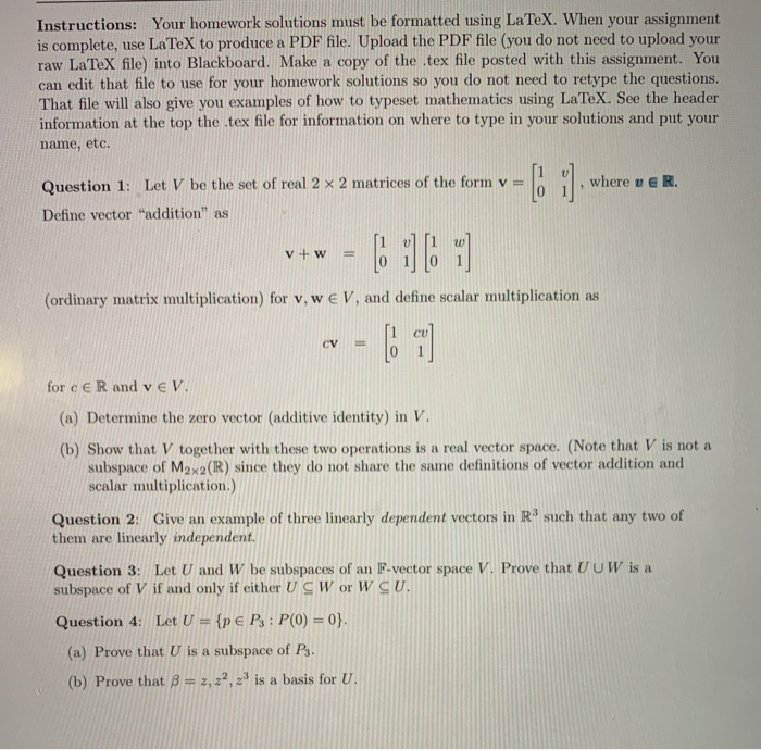 latex how to make homework