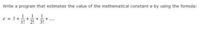 Solved Write a program that estimates the value of the | Chegg.com