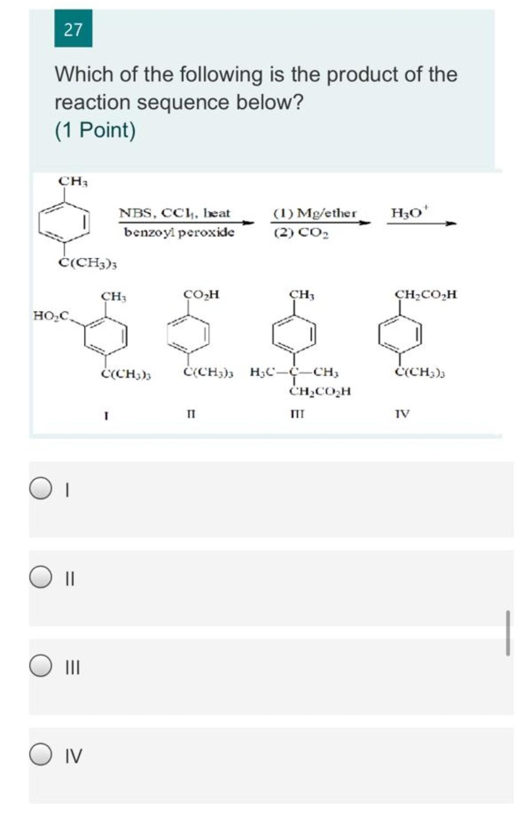 Solved 27 Which of the following is the product of the | Chegg.com