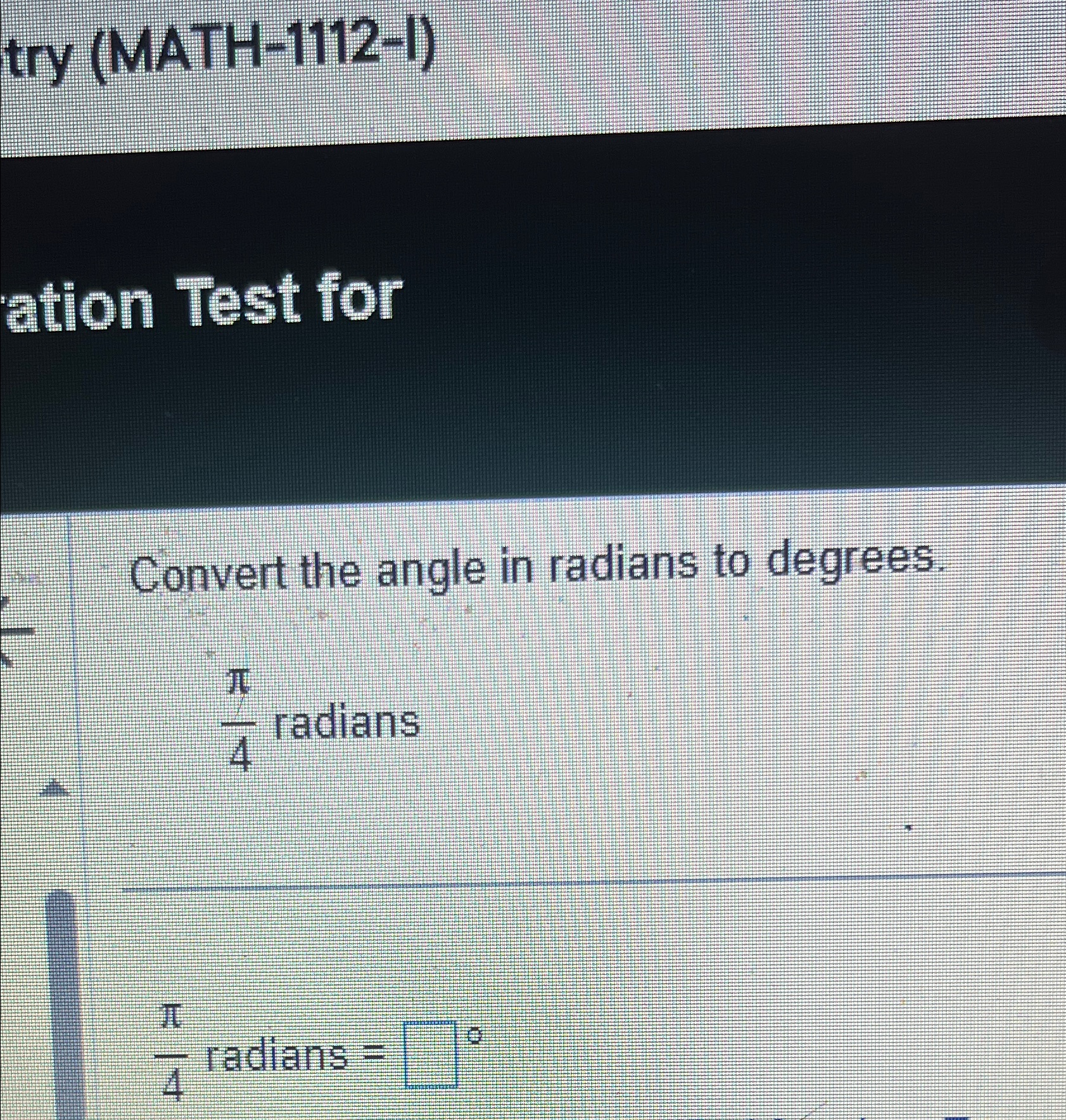 what is 4 pi 3 radians in degrees