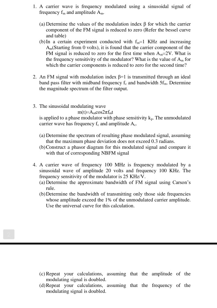 solved-1-a-carrier-wave-is-frequency-modulated-using-a-chegg