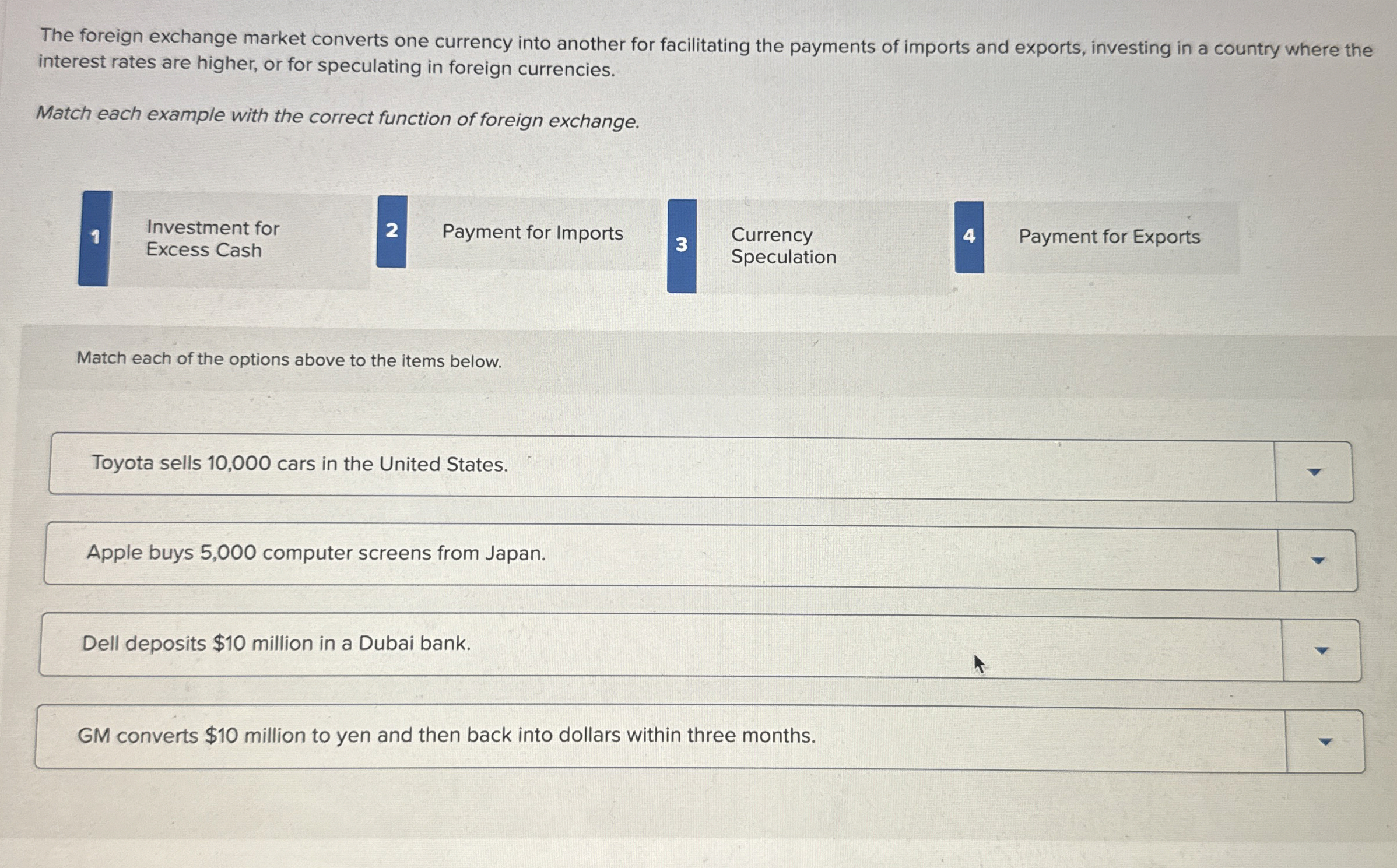 [Solved] The foreign exchange market converts one currency