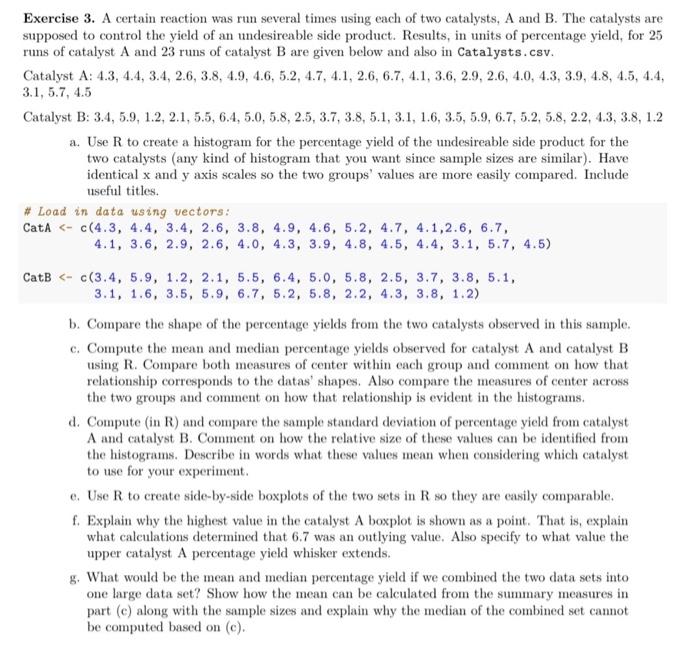 Solved a. Use R to create a histogram for the percentage | Chegg.com