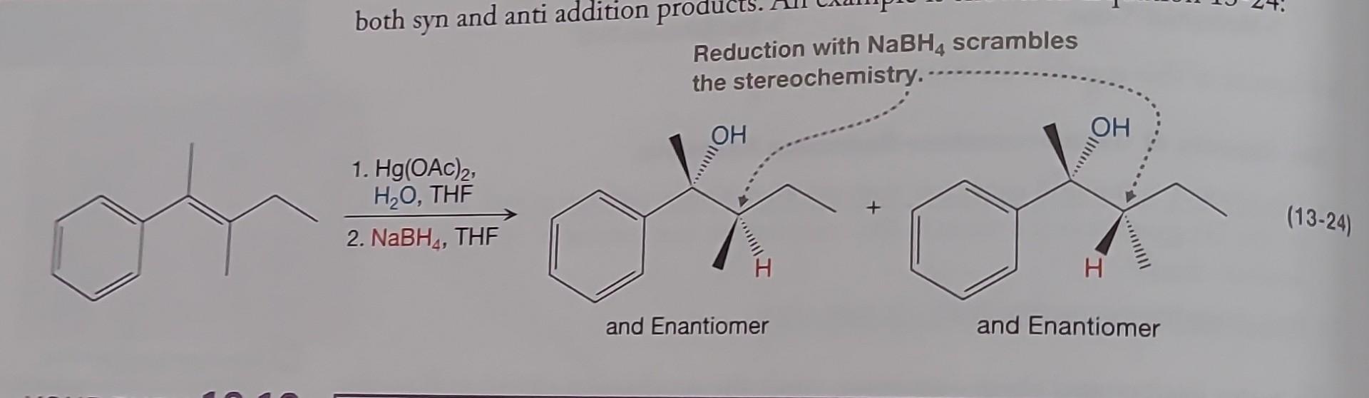 Solved Syn and Anti Addition can someone help me see how we