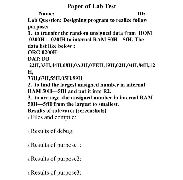 Solved ( principle of microcomputer ) i need the answer with | Chegg.com