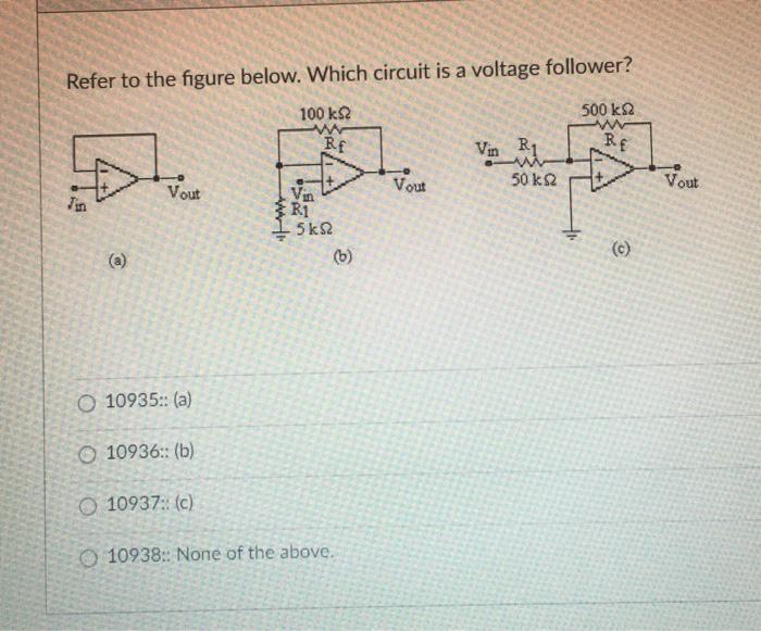 Solved Refer to the figure below. Which circuit is a voltage | Chegg.com
