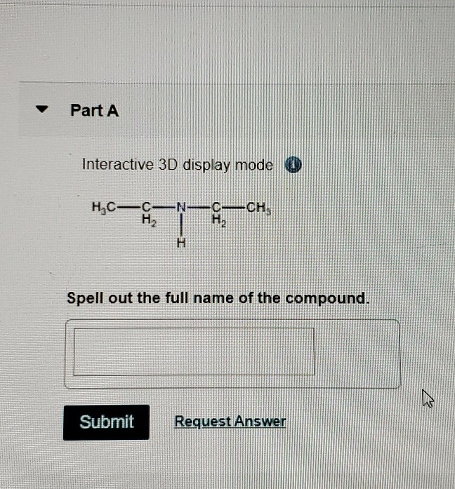 Solved Part A Interactive 3D display mode 0 Spell out the | Chegg.com