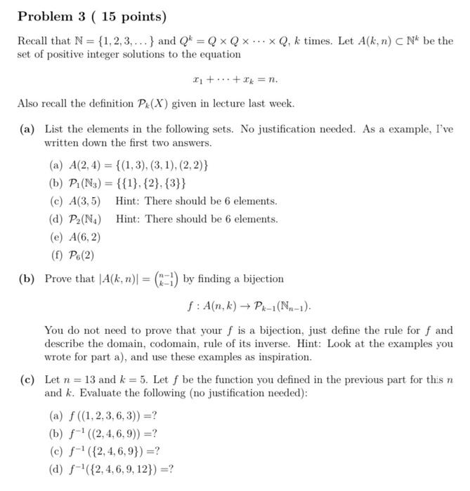 Solved Definition: If X is a finite set, and 0 | Chegg.com