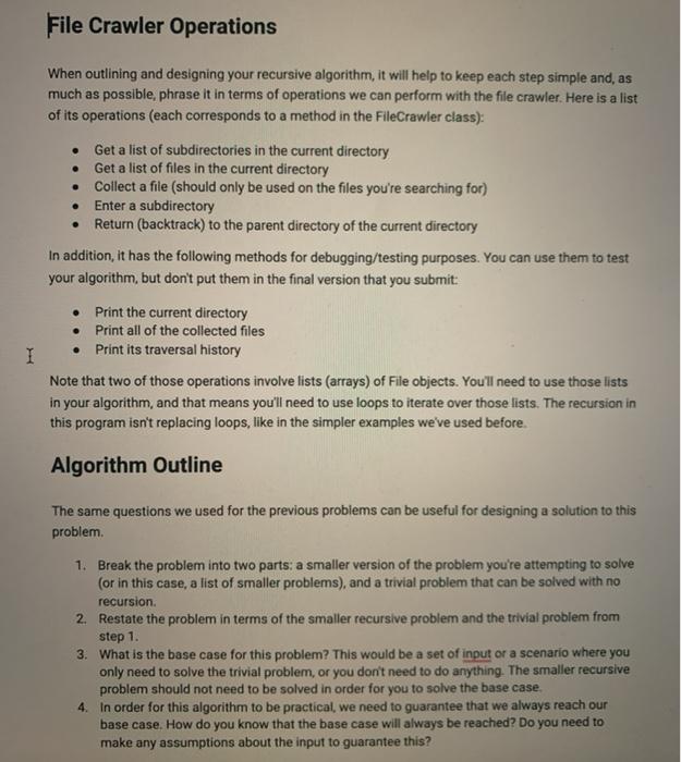 Objectives • Develop a recursive algorithm that | Chegg.com