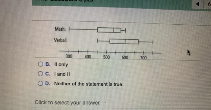 Solved The boxplots below summarize the distribution of SAT | Chegg.com