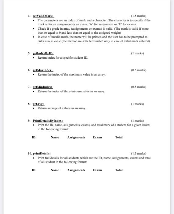 Solved Weight Rubrics: Assessment Methods (10 methods) Full | Chegg.com