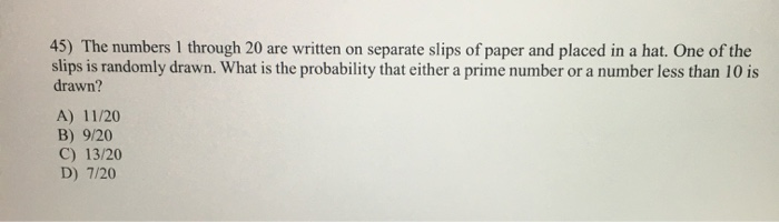 solved-45-the-numbers-1-through-20-are-written-on-separate-chegg