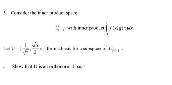 Inner product homework image