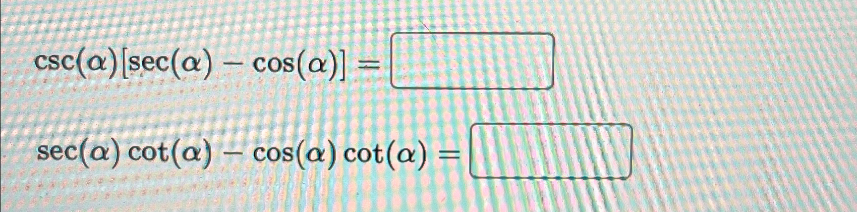 the value of sec inverse cos alpha is