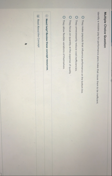 Solved Multiple Choice QuestionIdentify a mistaike | Chegg.com