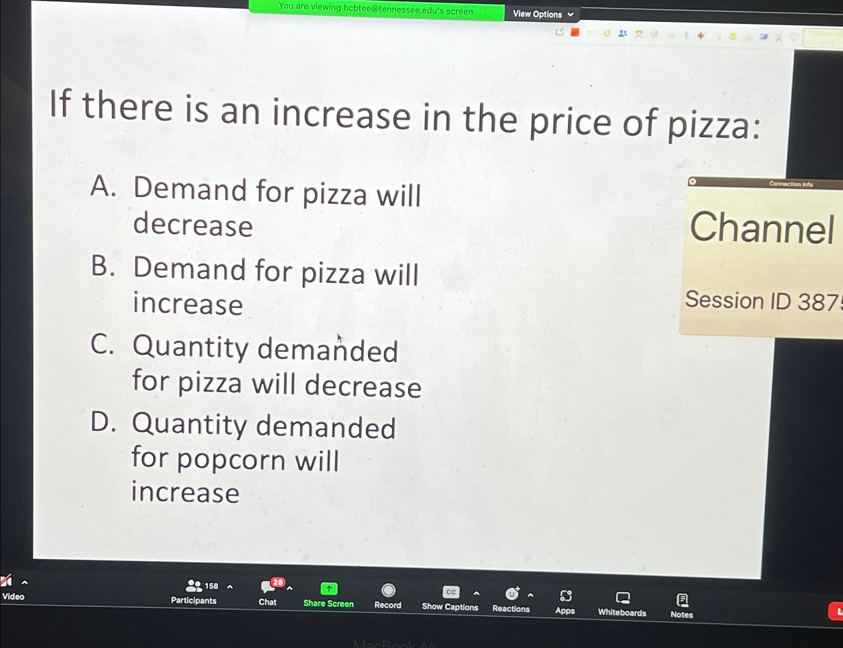 Solved If there is an increase in the price of pizza:A. | Chegg.com