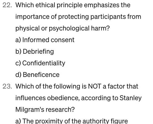 Solved Which ethical principle emphasizes the importance of | Chegg.com