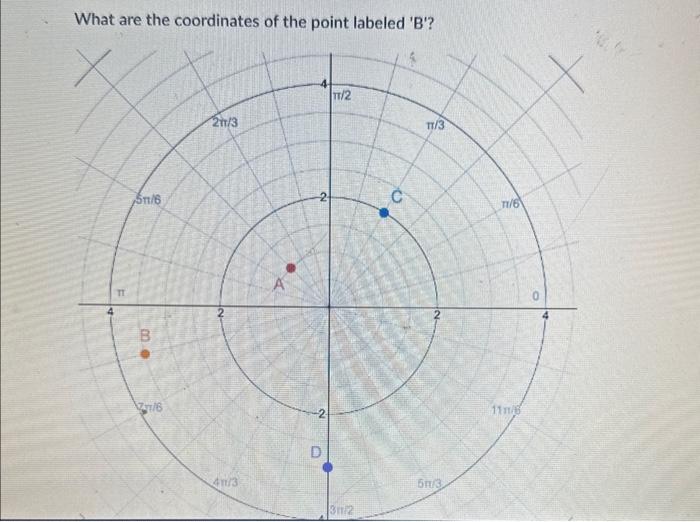 Solved What are the coordinates of the point labeled | Chegg.com