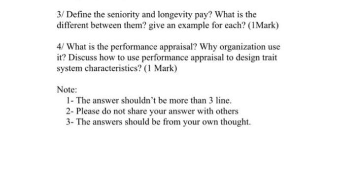 Defining Seniority Dates