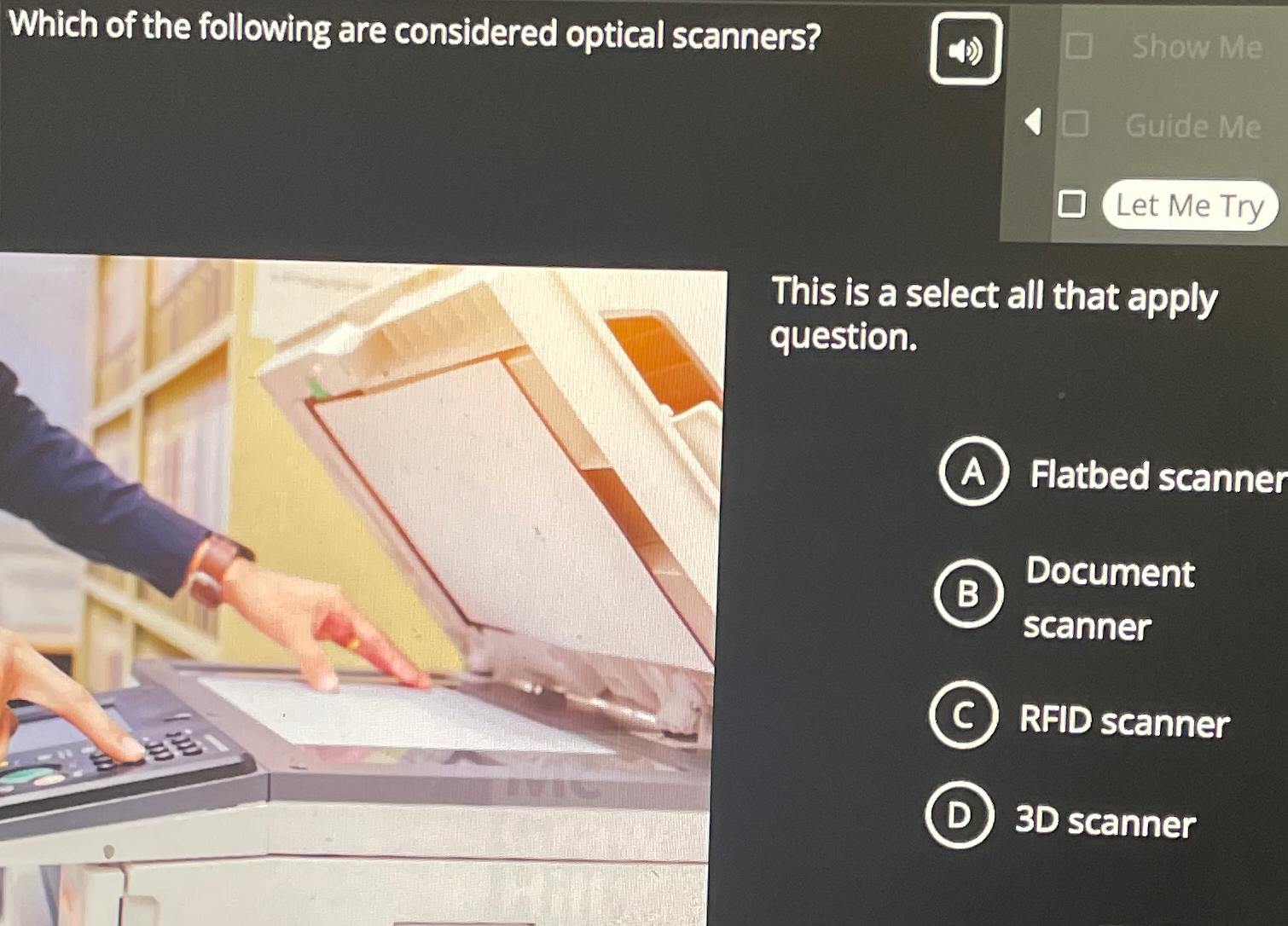 Solved Which of the following are considered optical | Chegg.com