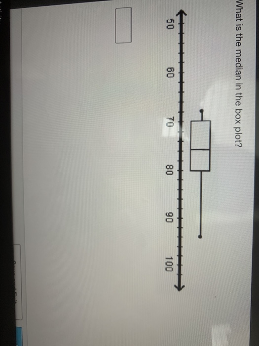 Solved What is the median in the box plot? 50 60 70 80 90 | Chegg.com