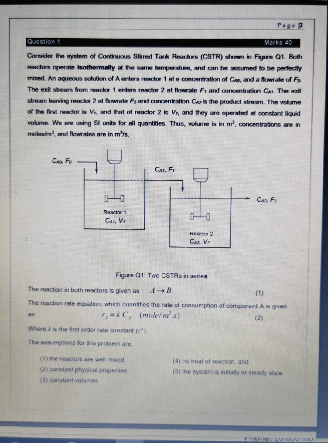 Solved Page 12 Question 1 Marks 40 Consider the system of | Chegg.com