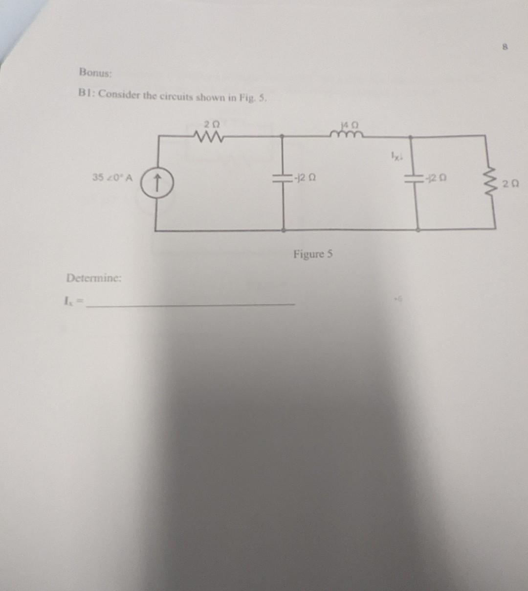 Solved Bonus: B1: Consider The Circuits Shown In Fig. 5. | Chegg.com