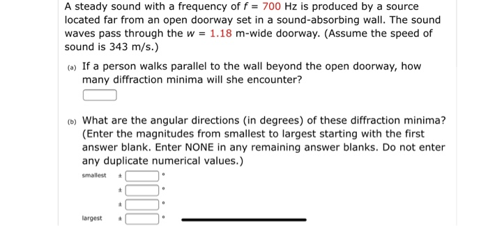 sound diffraction in doorway vs frequency