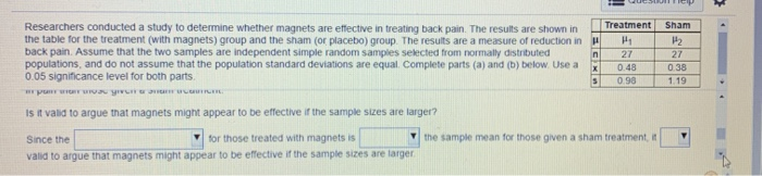 Solved Researchers conducted a study to determine whether | Chegg.com