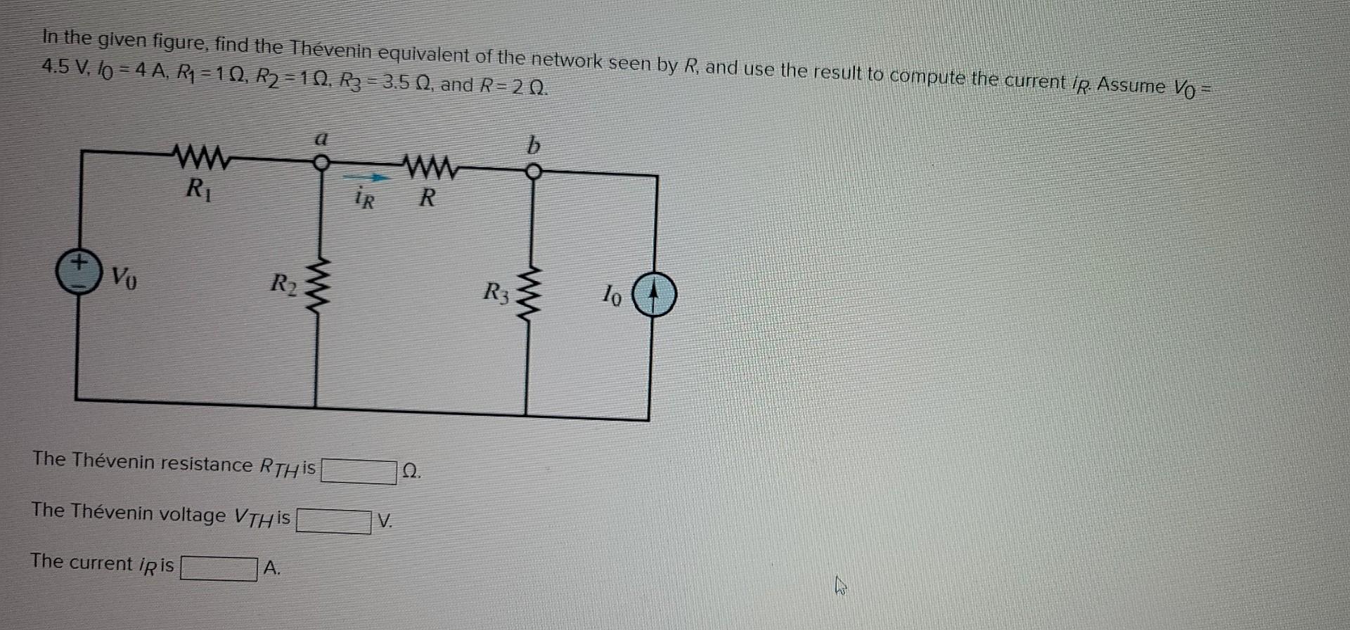 Solved In the given figure, find the Thevenin equivalent of | Chegg.com