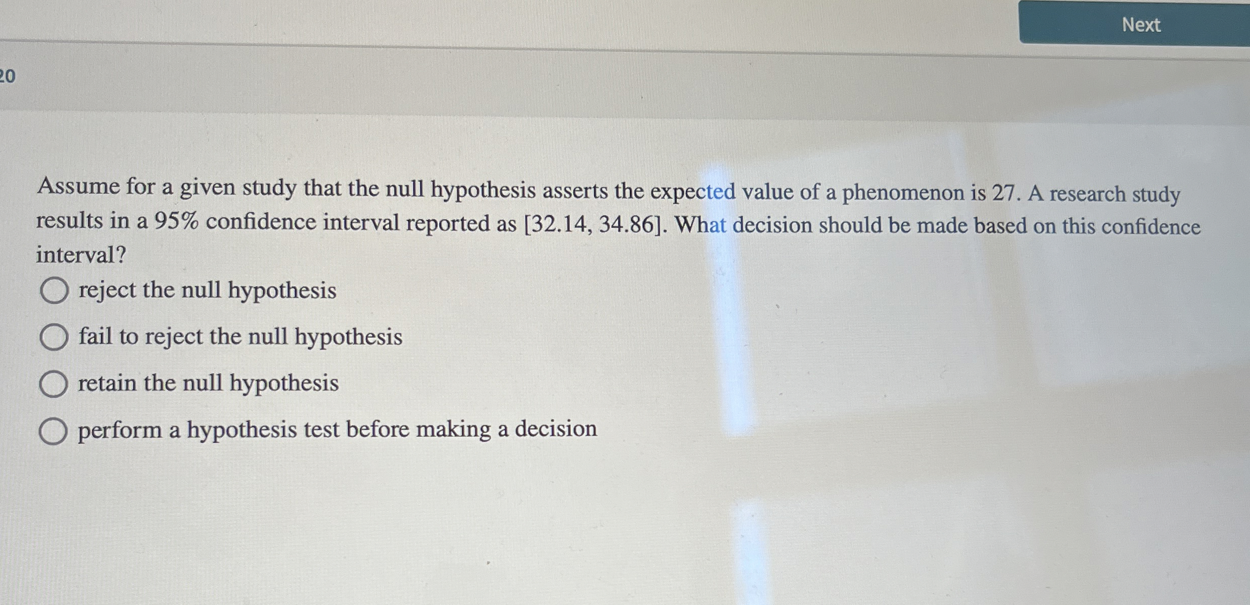 Solved Assume for a given study that the null hypothesis | Chegg.com