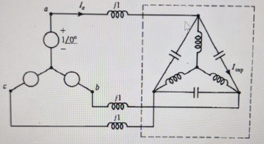 Solved The circuit shown below is a balanced three phase | Chegg.com