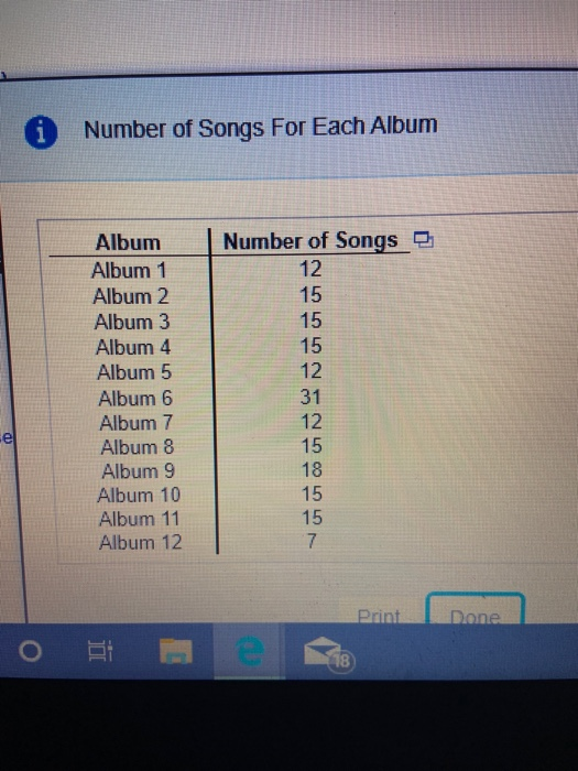 Solved A popular band has 12 studio albums that are