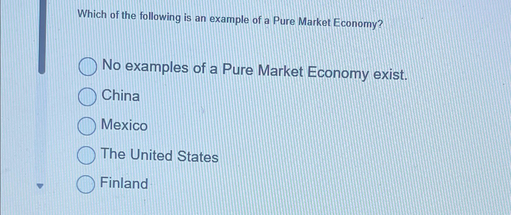 what country is a prime example of a market economy