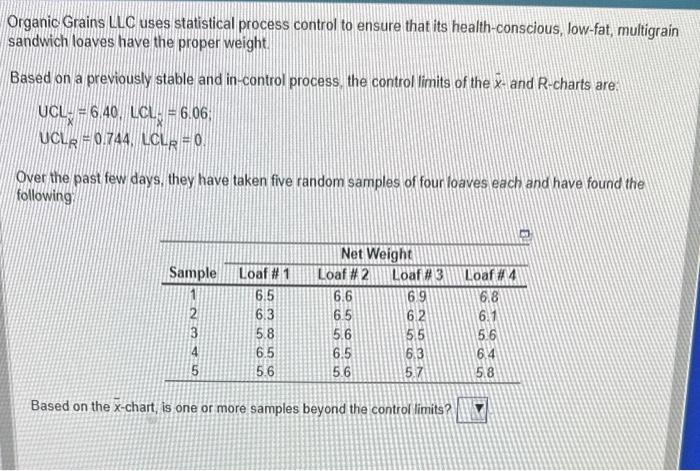 Solved Part B Is "based On The R-Chart Is One Or More | Chegg.com