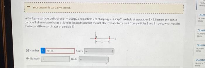 Solved In the figure particle 1 of charge q1=1.00μC and | Chegg.com