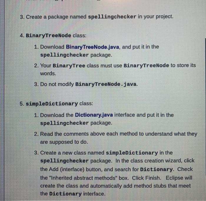 Solved in Java i need the code for the undelined methods to | Chegg.com