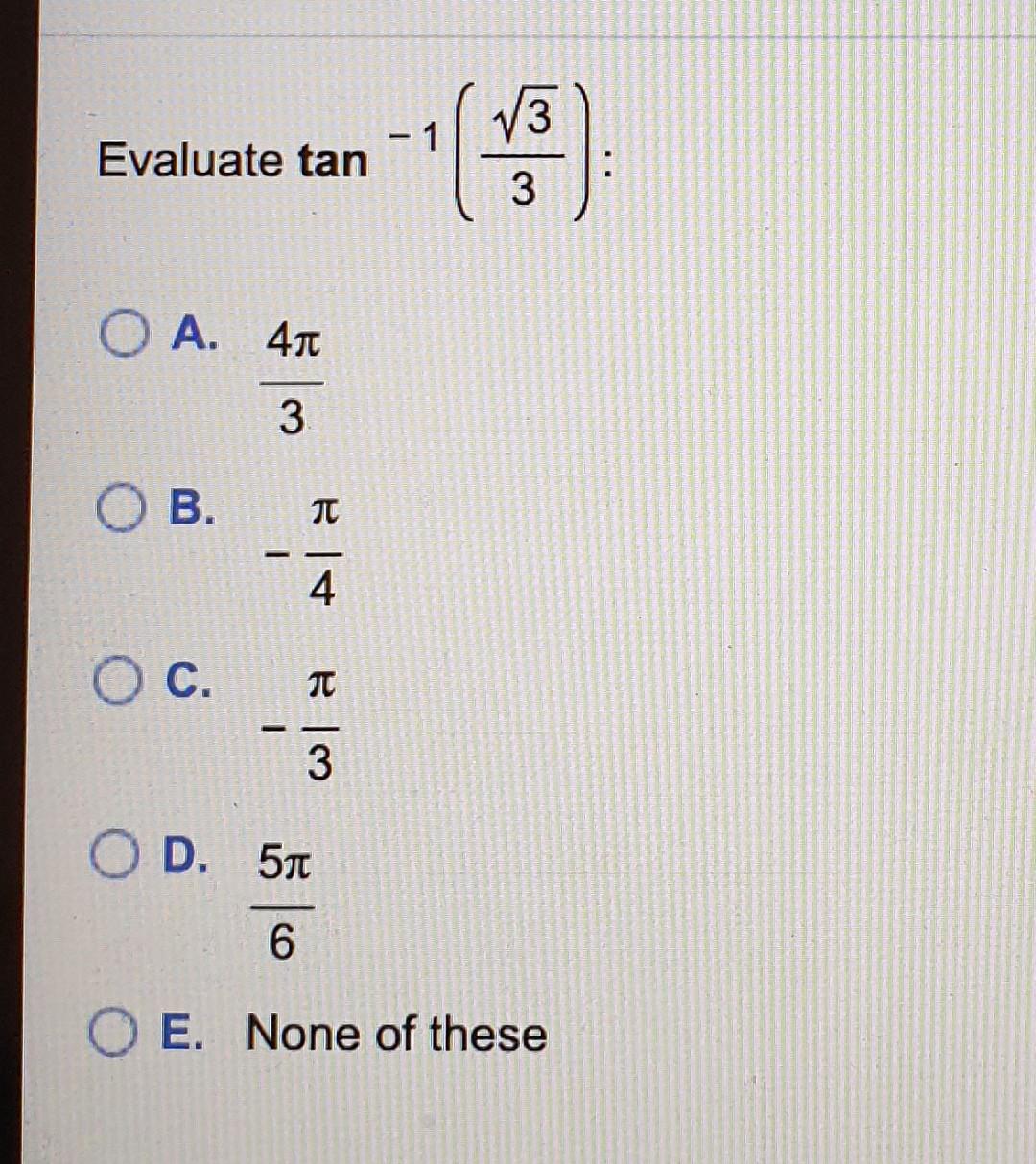 Solved What is the period of y = tan 0? O A - TT TT 2 '2 OB. | Chegg.com