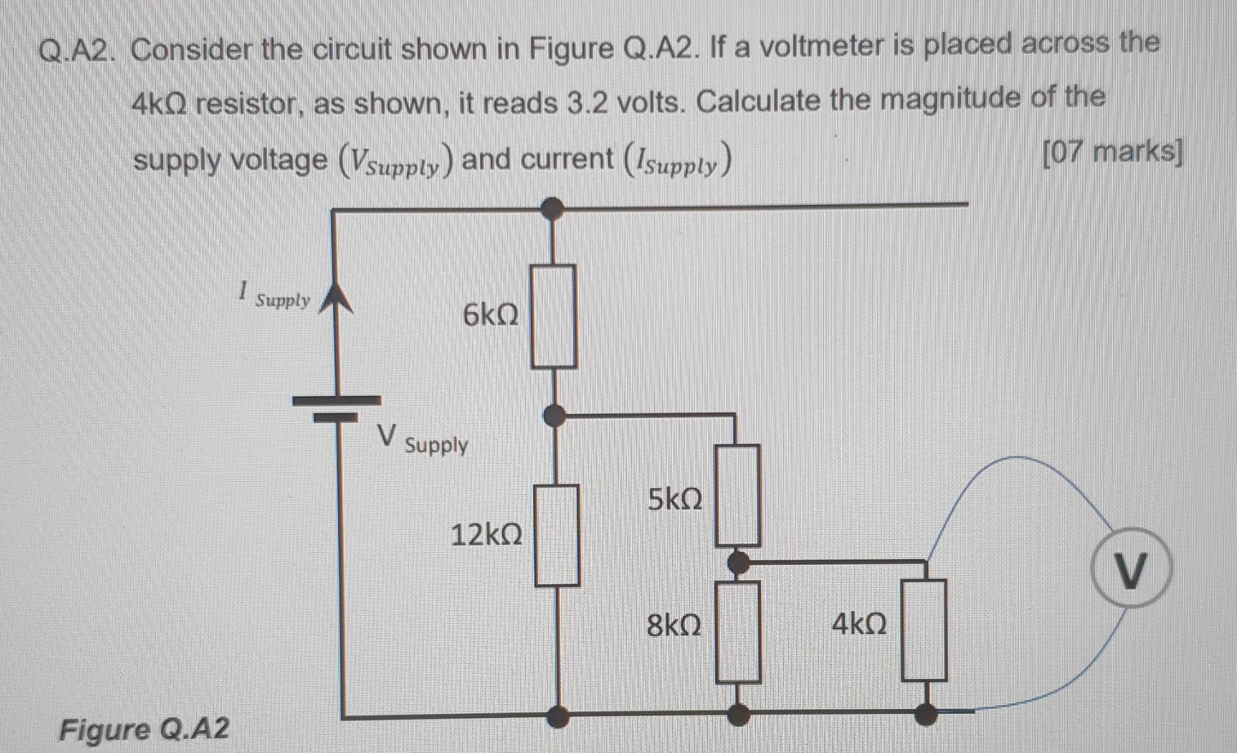 Solved Q.A2. Consider the circuit shown in Figure Q.A2. If a | Chegg.com