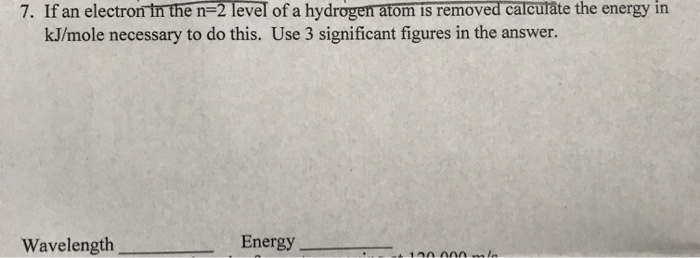 Solved if an electron in the n=2 level of a hydrogen atom is | Chegg.com