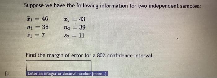Solved Suppose we have the following information for two | Chegg.com