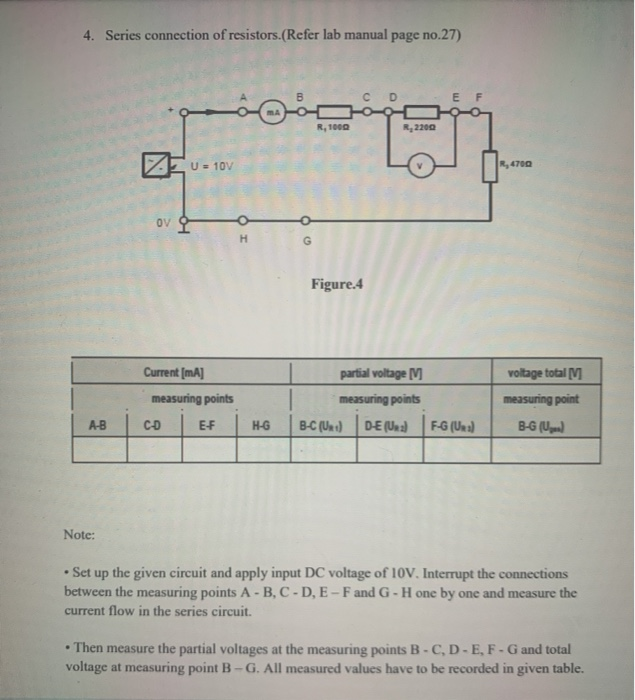 Solved 1.Experment voltage and current division 2. | Chegg.com