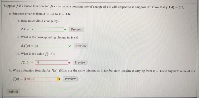 Solved Suppose Is A Linear Function And F(x) Varies At A | Chegg.com