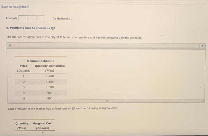 Solved Back to Assignment Attempts Do No Harm / 2 9. | Chegg.com