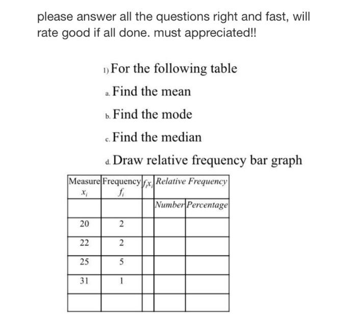 Solved please answer all the questions right and fast, will | Chegg.com