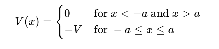 Solved Sketch and solve the finite square well the following | Chegg.com