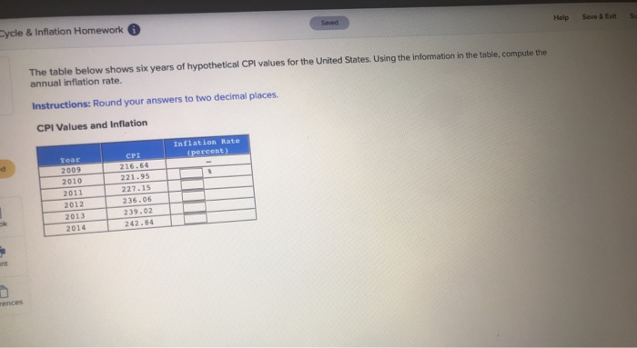 Inflation homework image