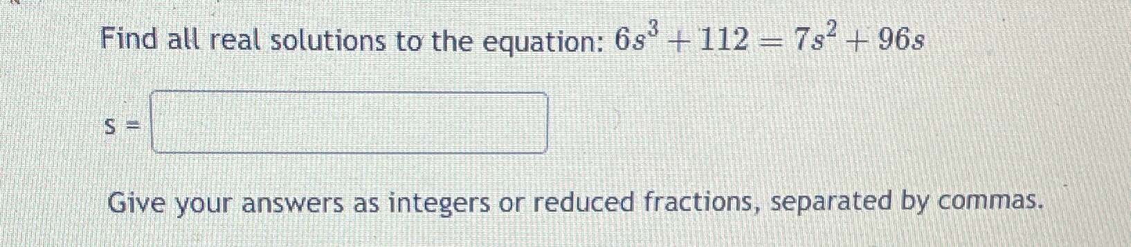 Solved Find all real solutions to the equation: | Chegg.com