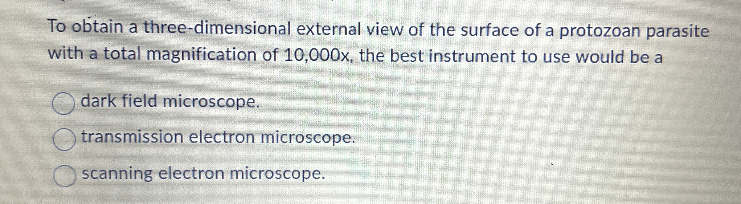 Solved To obtain a threedimensional external view of the